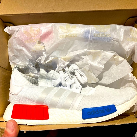 Adidas OG nmd r1 primeknit in vintage white